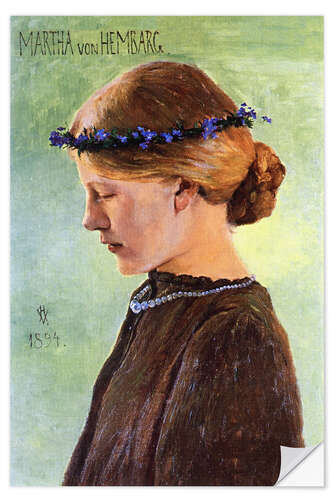 Muursticker Martha von Hembarg