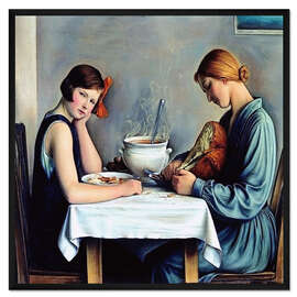 Gerahmter Kunstdruck Die Schneidersuppe