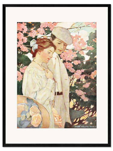 Ingelijste kunstdruk Lovers