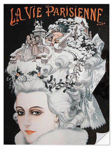 Selvklebende plakat La vie Parisienne Marie Antoinette