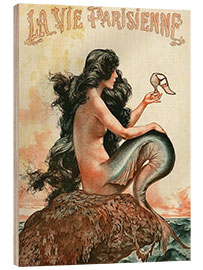 Wood print La vie Parisienne