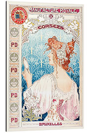 Aluminium print Royal production of corsets (French)