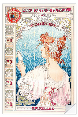 Selvklæbende plakat Royal production of corsets (French)