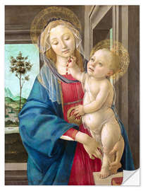 Selvklebende plakat Madonna with Pomegranate