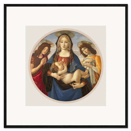 Gerahmter Kunstdruck Madonna mit Jesus