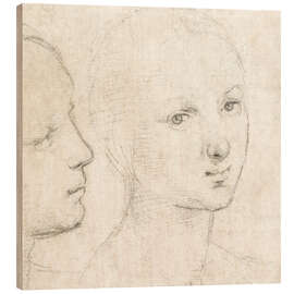 Wood print Study of a Woman