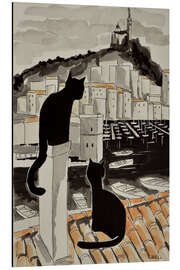 Magnettafel Katze und Kätzchen