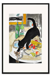 Gerahmter Kunstdruck Neugier