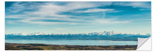 Selvklebende plakat Bodensjøen panorama