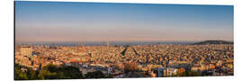 Aluminium print Barcelona panorama