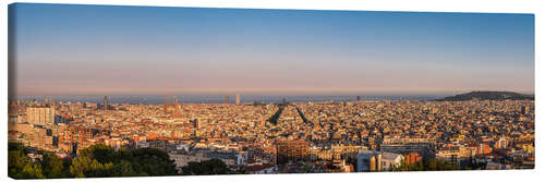 Leinwandbild Barcelona Panorama