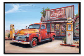 Gerahmter Kunstdruck Highway Relikte