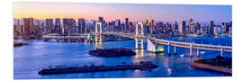 Stampa su PVC Rainbow bridge in Tokyo