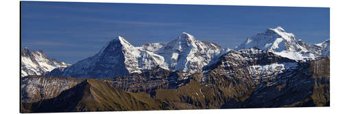 Alubild Eiger, Mönch und Jungfrau Panorama