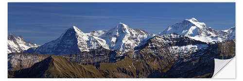 Wall sticker Eiger , Mönch and Jungfrau Panorama