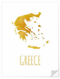 Selvklebende plakat Greece