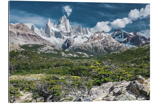 Tableau en plexi-alu Cerro Fitz Roy en Patagonie