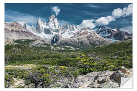 Sticker mural Cerro Fitz Roy en Patagonie