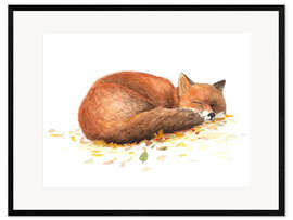 Framed art print fox