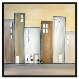 Gerahmter Kunstdruck Kleiner Hofladen