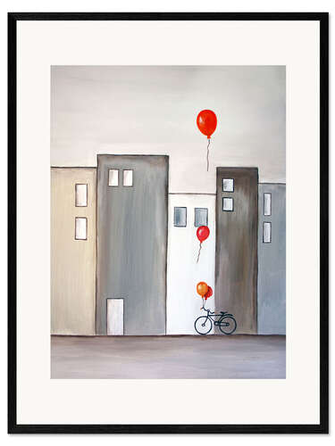 Framed art print Ballonverkäufer