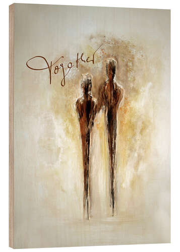 Wood print Two of us