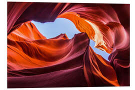 PVC print Colorful sandstone formations at Lower Antelope Canyon