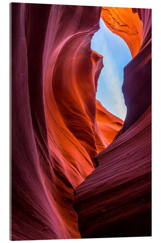 Acrylic print Sandstone Formations at Lower Antelope Canyon