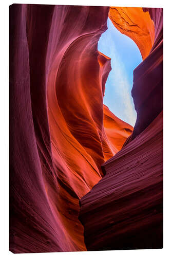 Canvas print Sandstone Formations at Lower Antelope Canyon