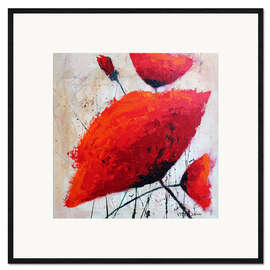 Impression artistique encadrée Poppy flowers III