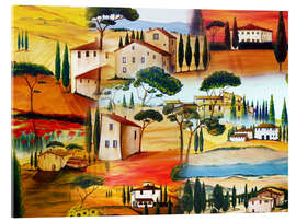 Akryylilasitaulu Tuscany Collage