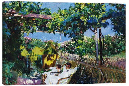 Canvas print Siesta in the garden