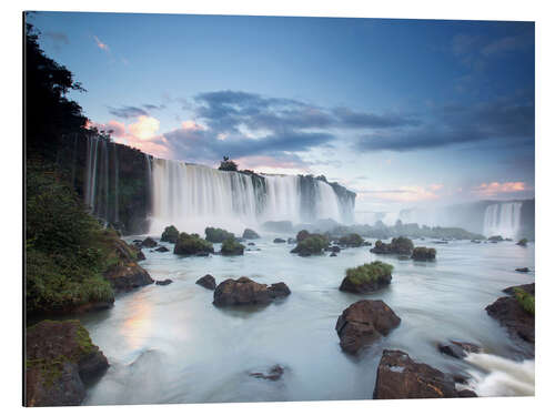 Stampa su alluminio Alba alle cascate di Iguazu