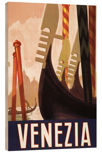Wood print Venezia
