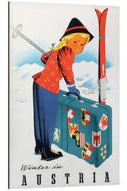 Magnettafel Winter in Österreich