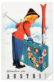 Wandsticker Winter in Österreich