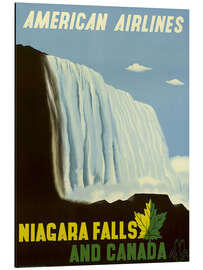 Aluminium print American Airlines Niagara Falls and Canada