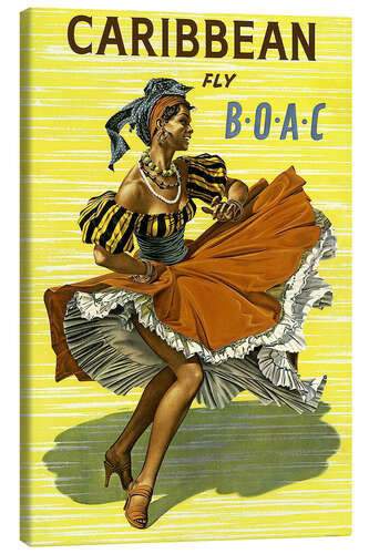 Canvas print Caribbean Fly BOAC