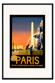 Gerahmter Kunstdruck Paris