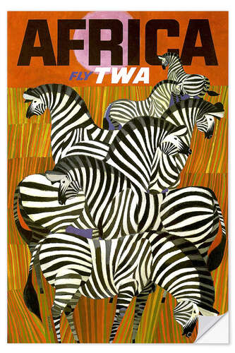 Wandsticker Africa Fly TWA