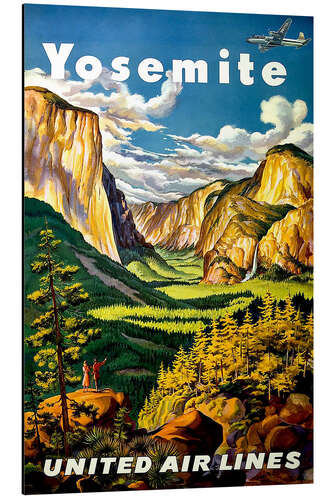 Aluminiumtavla Yosemite United Air Lines