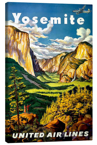 Canvas print Yosemite United Air Lines