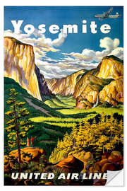 Vinilo para la pared Yosemite United Air Lines