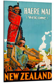 Aluminiumsbilde Haere Mai welcome to New Zealand 