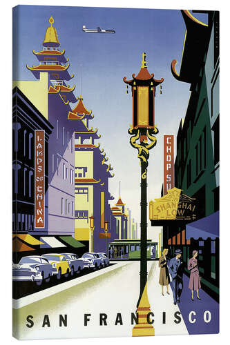 Canvas-taulu United Air Lines San Francisco