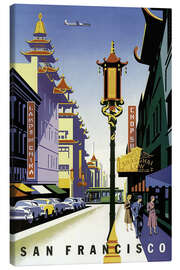 Canvas print  United Air Lines San Francisco - Vintage Travel Collection