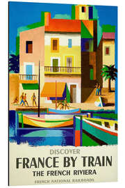 Magnettafel Frankreich mit dem Zug - French National Railroads