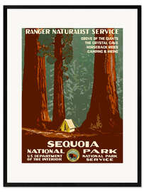 Plakat artystyczny premium w ramie Sequoia National Park