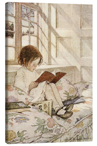 Canvas print Picture books in winter