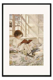 Gerahmter Kunstdruck Bilderbücher im Winter